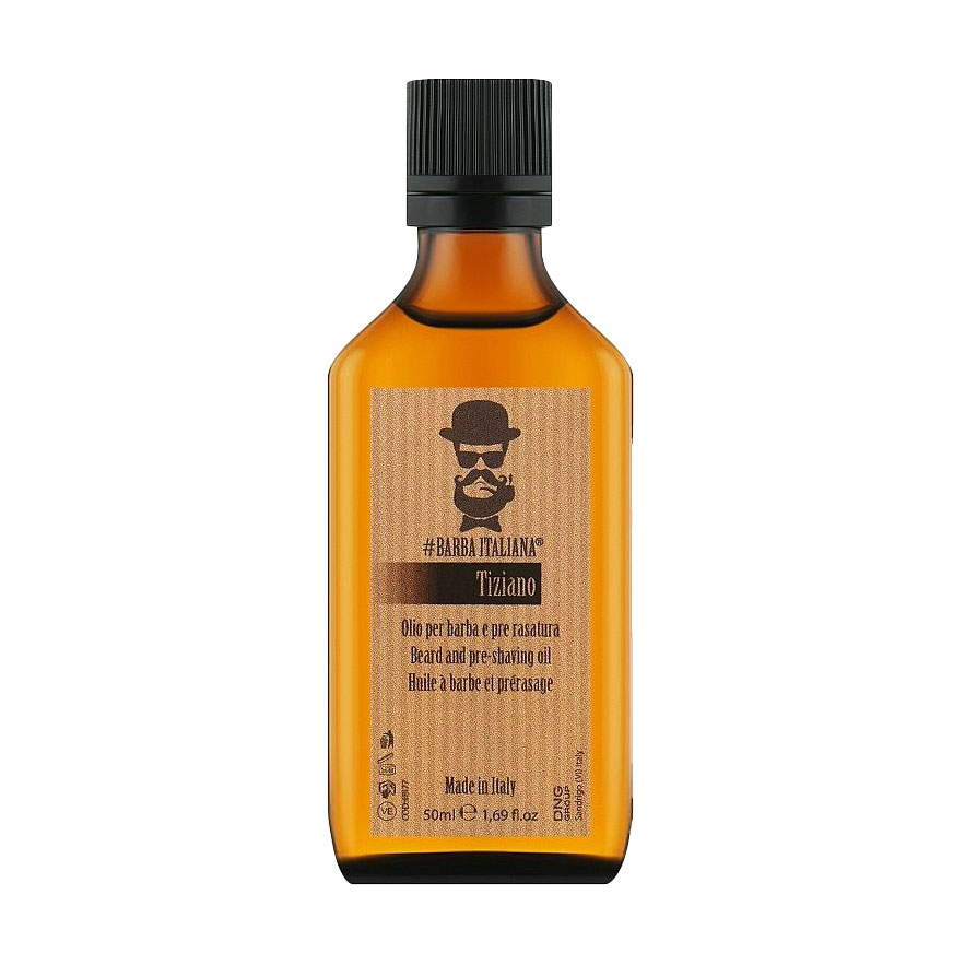 Чоловіча олія для бороди та перед голінням Barba Italiana Tiziano Beard And Pre-Shaving Oil, 50 мл